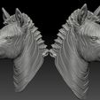 20.jpg 3d print model of Zebra head.