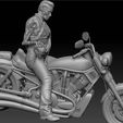 Untitled.jpg Free STL file Terminator on Bike・3D printable model to download