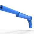 18.jpg Long barrel Desert Eagle Pistol of Peacemaker Scale 1:10 from the movie Suicide Squad 2021
