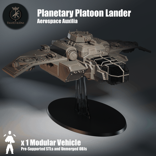 Aerospace Planetary Platoon Lander - Presupported
