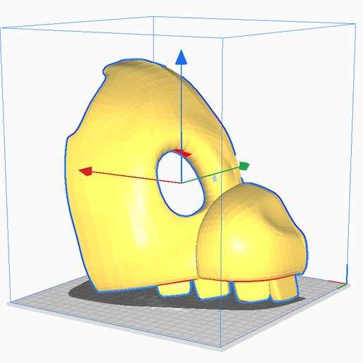 👴 (OLD VERSION) Yellow Rabbit Fixed Version・ STL File for 3D printing・Cults