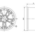 Rotiform-SFOT-Drawing.jpg Rotiform SFOT Rims  for Diecast 1 : 64 scale