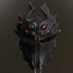 Spider Knight Helmet 3.png Fichier STL Casque Spider Knight・Plan imprimable en 3D à télécharger