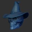 Shop3.jpg Skull Skull witch with hat- hollow inside