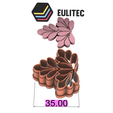 Screenshot_1.png STL file Polymer clay cutter/ Belle triple feuille/Lorren3d・3D printable model to download
