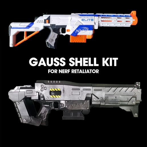🔫 Starcraft Guass Rifle Kit de mejora de trabajo para Nerf