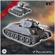 1-PREM.jpg T-34 76 M1940 Model 1940 (T-34/76A) with front headlight - Soviet army WW2 Second World East front Ostfront RPG Mini Hobby