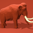 mammoth.png Mammouth Lowpoly 3D Print Model