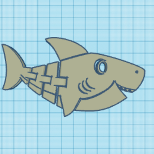 Flexi Baby Shark 3D model