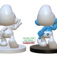 Smurf-pose-1-3.jpg The Smurfs 3D Model - Smurf fan art printable model