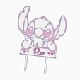 Stitch-Flor.png Stitch cake Topper Flor