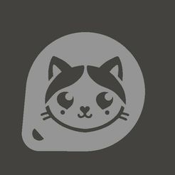 miao3_rnd.jpg Kostenlose niedliche Katze Gesicht Schablone 3