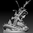 Preview13.jpg Shang Chi and Dragon Diorama - Marvel 3D print model