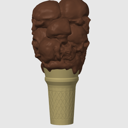 Screenshot-2025-04-02-105816.png I Scream Cone PRINT IN PLACE Ice cream monster by Pretzel Prints Skull dessert