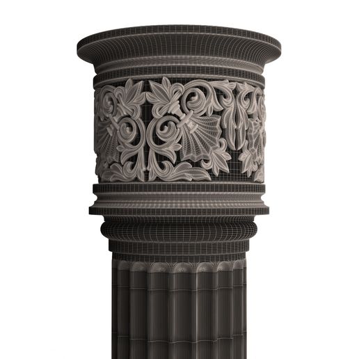 Wireframe-High-Column-Capital-01103-4.jpg Column Capital 01103