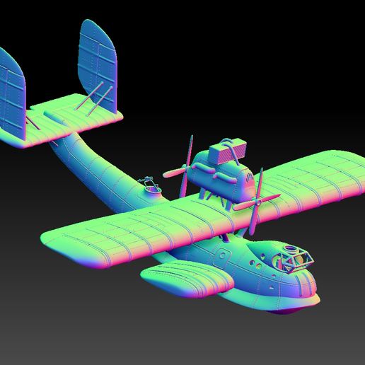 Download Stl File Pirate Seaplane • 3d Printable Model ・ Cults