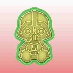 284.jpg STL file Darth Vader cutter and stamp・3D printing template to download