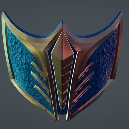 Epic Samurai Mask 3D model