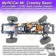 MRCC_MrCrawley_Basic_09.jpg MyRCCar Mr. Crawley Basic. 1/10 RC Rock Crawler Chassis with Customizable Wheelbase from 253 to 313mm