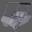 Low_Poly_Golfing_Car_Wireframe_01.png Low Poly golf cart // Design 01