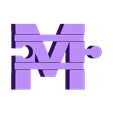 letter-M.stl Train track letters (Brio and Lillabo compatible)