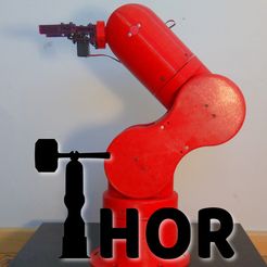 main.jpg Free STL file Thor - Open Source, 3D printable Robotic Arm・3D printer model to download