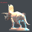 tbrender_004.png Pentaceratops sternbergii - Statue for 3D printing