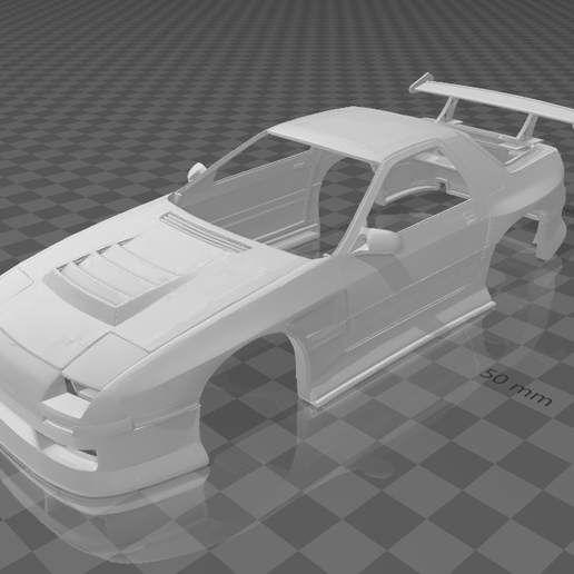 ミニッツMRD　FC3S RX7【要】基盤交換又は修理 🐚 RX-7 FC3S 1982 (BN Sports Bodykit) Shell Body – Divided Parts
