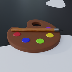 Free STL file Paint Pallet 🎨・3D printable object to download・Cults