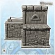 4.jpg Medieval stone building with flat roof and terrace (4) - Medieval Fantasy Magic Feudal Old Archaic Saga 28mm 15mm
