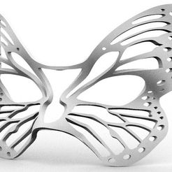 mascaraMariposa.jpg STL file halloween butterfly mask・3D printing template to download