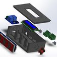 rend12.jpg Arduino / ESP32  Controller Enclosure with LCD + Buttons + Relay Module (80x140x50mm)