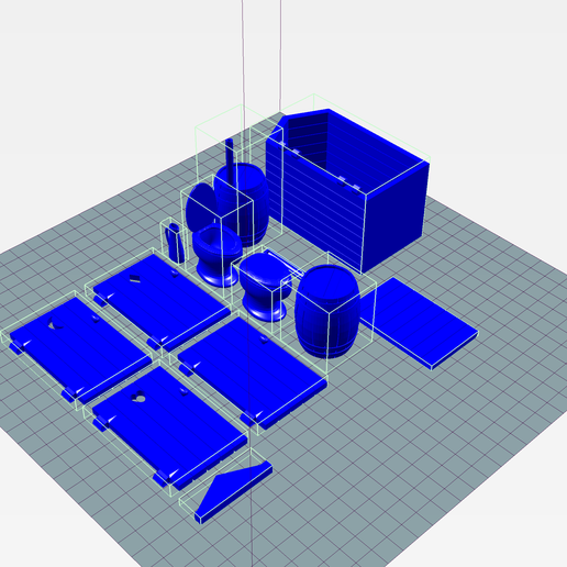 Sans-titre.png Descargar archivo STL Armario o caseta de guata para Santon de 7cm • Objeto para impresión 3D, phipo333