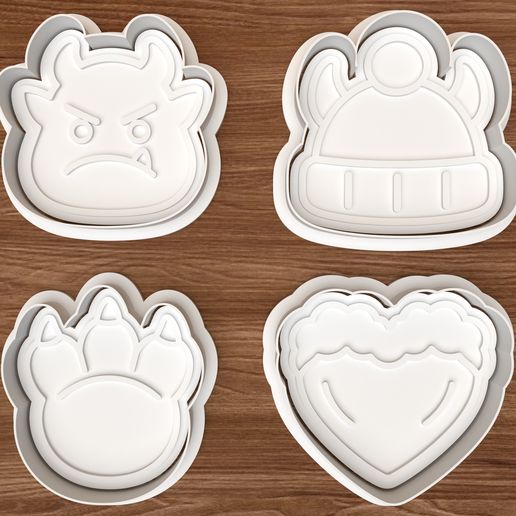 Mini Humbug Monster Topper Cookie Cutter Set