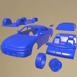 a19_005.png STL file Nissan 240 silvia 1995 PRINTABLE CAR IN SEPARATE PARTS・3D printable design to download