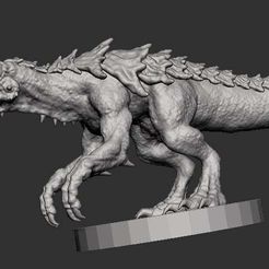 ZBrush_Document.jpg Fichier OBJ gratuit Tarrasque・Objet à télécharger et à imprimer en 3D