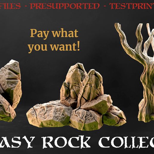 Banner2.jpg Rock - TABLETOP TERRAIN DND RPG SCATTER