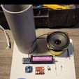 parts.jpg Bluetooth speaker with rechargeable battery made from DN65 tube