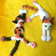 4.jpg STL-Datei Kitty-Magnet (gelenkig)・3D-druckbares Modell zum Herunterladen