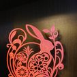 ab035730-98e9-440b-bd0b-deed2d02fb5d.jpg Bunny with flowers 3 wall or window easter decoration
