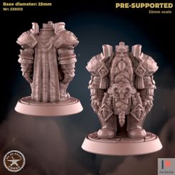 230513-Dwarf_Leader_stone.jpg Файл 3D Статуя вождя гномов из камня・3D модель для печати скачать