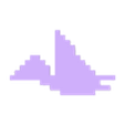 Pterodactyl_GoogleDinosaur.stl 翼竜（グーグルのTレックス恐竜ゲーム）