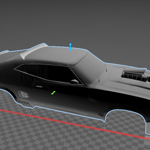 🚙 1973 Ford Falcon Gt Interceptor 1:10 scale rc body・ STL File