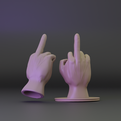 untitled3.png Middlefinger hand gesture for 3D prints 3D print model