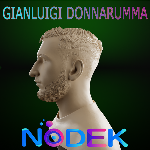 GIANLUIGI-DONNARUMMA-PERFIL.png Bust of Gianluigi Donnarumma - The PSG and Azzurri Giant