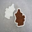 zimni-meda-scaled.jpg STL file Winter bear cookie cutter・3D print design to download