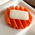 Round_wave_soap_dish.jpg Free STL file Round_wave_soap_dish・3D printable design to download