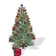 0_00020.jpg Chrismas Tree 3D Model - Obj - FbX - 3d PRINTING - 3D PROJECT - GAME READY NOEL Chrismas Tree  Chrismas Tree NOEL