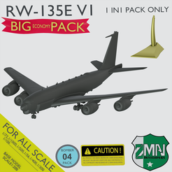 R1.png 3D file B707 (RW-135 V1) AIRCRAFT・3D printer model to download