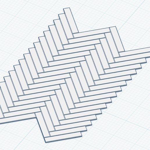 HERRINGBONE WOOD FLOORING 1:12 DOLLHOUSE SCALE